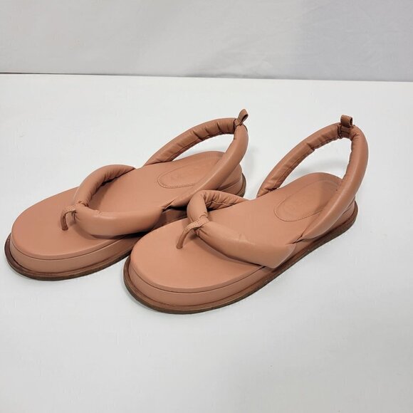 Anthropologie Vicenza Women's Puffy Marshmallow Muted Pink Sandals Size 10 - Picture 4 of 11
